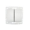 DOMO Wyłącznik 2-grupowy świecznikowy 01-1010-202 biały 24711 KANLUX