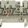 Through terminal block, spring balancer connection, 0.5-4.0 mm², 3 pole, 24 A, 8 kV, gray, 1683390000