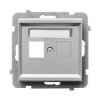 SONATA Obudowa gniazda komputerowego pojedyncze srebro mat GPK-1R/p/38