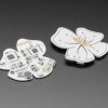 Adafruit Kitty's Flowers - Pair of Bluetooth Wearable Brooches
