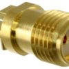 SMA panel socket 50 Ω, solder connection, straight, 901-10510-2