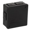 Puszka natynkowa pusta 6 wlotów VIPLAST VP-22 CZARNA IP55 86x86x40mm 022-05