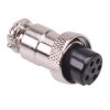 6 Way Female M16 Metal Circular Connector Plug 4A