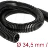 60460 Cable protection conduit, 1 m x 34.5 mm, black