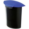 HAN 1839-14 MOON Litter Bin Insert 6L Polypropylene Black with Blue Lid