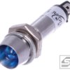 Kontrolka LED IND8-24B-B;24VDC;IP40 wklęsła;metal;niebieski;otw.m.8.2mm