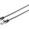 kabel LAN MicroConnect V-FTP6A005S-FLAT, 1 szt., RJ45, 0.5 m, czarny