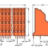 WAGO 737-404 3-piętrowa złączka do płytek drukowanych