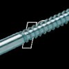 190164 Wood screws, half-round head with slot, 4.0x50 mm, pack of 200