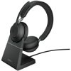 Jabra 26599-999-889 Evolve2 65 USB-C Black MS Chrg stand Stereo