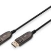 Connection cable, 10 m, black, DisplayPort 1.4 plug, straight to DisplayPort 1.4 plug, straight, AK-340107-100-S