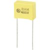 TRU COMPONENTS 450187 MKS thin film capacitor radial 0.33 µF 400V DC 5% 15mm