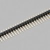 Pin header, 20 pole, pitch 2.54 mm, straight, black, 10120204