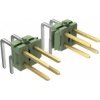 Pin header, 12 pole, pitch 2.54 mm, angled, green, 825457-6