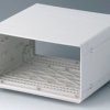 19 inch enclosure, 42 HP, (W x H x D) 260 x 143 x 250 mm, ABS, gray white, A0234070