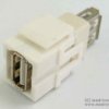 Moduł keystone USB-A gniazdo A na gniazdo A kolor biały