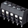 CTB1202/5BK Solderable screw terminal - 5-pole, RM 5 mm, 90°
