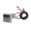 3szt. Biały Światło AC 60-500V 0-100A D18 Kwadratowy LED Cyfrowy Wyświetlacz Dualny Woltomierz Amperomierz Miernik Napięcia Prąd