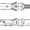 Styk zagniatany Gniazdo TE Connectivity 16309 26AWG Styki złącza