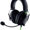 RAZER Blackshark V2 X Słuchawki wokółuszne przewód stereo czarny regulacja głośności, wyciszenie mikrofonu gaming