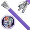 Kabel sieciowy U/FTP kat.6A skrętka 4x2x0,56mm wewnętrzny Dca bezhalogenowy LSOH fioletowy NEKU