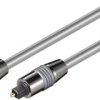 Toslink kabel 6mm z metalowych złączy - Długość kabla 1.5 m