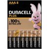 Duracell Plus MN2400B8 AAA Alkaline Batteries - Pack of 8