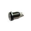 Przełącznik przycisk bistabilny 230V 2A 2-poz 1-tor 1xNO wypukły PW16W/B 16mm