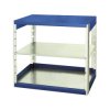 Rama stojąca do systemu półek, kolor Niebieski, 2-poziomowy, materiał: Blacha stalowa, 1000mm x 1050mm, 525mm, Bott