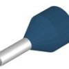 Insulated wire end ferrule, 2.5 mm², 17.5 mm/8 mm long, blue, 9006670000