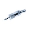 TruComponents 202670 2.5 mm audio jack Plug, straight,Pins:3 Stereo Silver