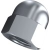 Cap nut, M5, W 8 mm, H 10 mm, inner Ø 8 mm, steel, stainless, DIN 1587, 002.25.758