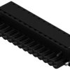 Pin header, 14 pole, pitch 5.08 mm, straight, black, 1012950000