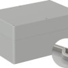 ABS enclosure, (L x W x H) 240 x 160 x 120 mm, light gray (RAL 7035), IP66, 5U340300
