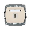 Trend Gniazdo Pojedyncze Usb-Aa Beżowy 1Gusb-1