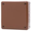 Puszka Hermetyczna H55-L 118X118x46 Ip55 12-Wylotowa Brązowa