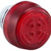 LED buzzer combination, Ø 30 mm, 70 dB, 2450 Hz, red, 24 VDC, HW1Z-P1F2PQ4R