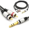 Kabel Jack 6,3 Stereo 2x Wtyk RCA Cinch Vitalco 15m MK82