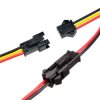 3-pin JST SM 2.54 mm Male + Female / Plug + Socket - with 100mm Cables
