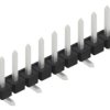 Pin header, 9 pole, pitch 2.54 mm, angled, black, SLLP5SMD0519Z