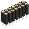 Socket header, 14 pole, pitch 2.54 mm, straight, BL 6 025 14