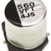 Aluminiowy kondensator elektrolityczny 560μF 35V dc SMD Panasonic roztaw: 4.6mm 10 (Dia.) x 10.2mm