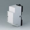 PPO/PC DIN rail enclosure, (L x W x H) 82 x 29 x 86 mm, light gray/black, B6511113