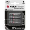 AgfaPhoto 110-821856 ULTRA AAA Batteries 1.5V 4 Pack High Performance