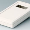 ABS handheld enclosure, (L x W x H) 152 x 83 x 33.5 mm, gray white (RAL 9002), IP65, A9073217