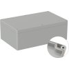 ABS enclosure, (L x W x H) 250 x 160 x 90 mm, light gray (RAL 7035), IP66, BYB-3-90H0146