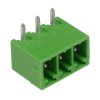 3-Way 3.81mm Horizontal PCB Header Closed Ends Green 10A 300V