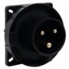 Wtyk przemysłowy tablicowy odbiornikowy 32A 3p 200V-250V /FE/ IP67 czarny