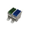 Blok dystrybucyjny - rozdzielczy HLAK 25 (MAG) 2P niebieski, zielony 2xAl/Cu 25mm²+16mm² 1000VAC/1500VDC MAG2251BG0