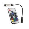 Kontroler mini RGB RF 72W 12V czarny 17 key radiowy sterownik